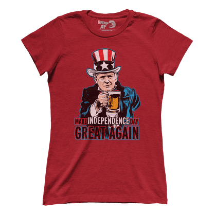T-shirt Premium Ladies Tee / Red / S Make Independence Day Great Again (Ladies)