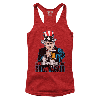 T-shirt Premium Ladies Racerback Tank / Red / XS Make Independence Day Great Again (Ladies)