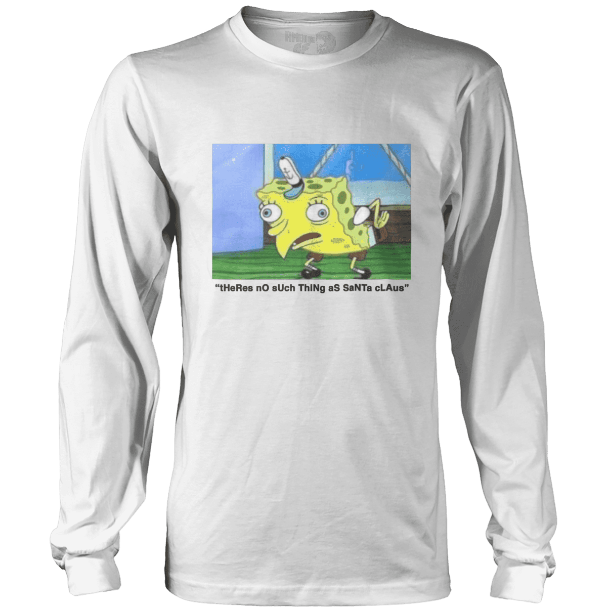 Raglan Mens Long Sleeve / White / S Santa Haters - Meme