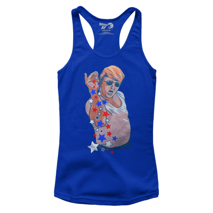 T-shirt Premium Ladies Racerback Tank / Royal Blue / XS Salt Bae Trump (Ladies)