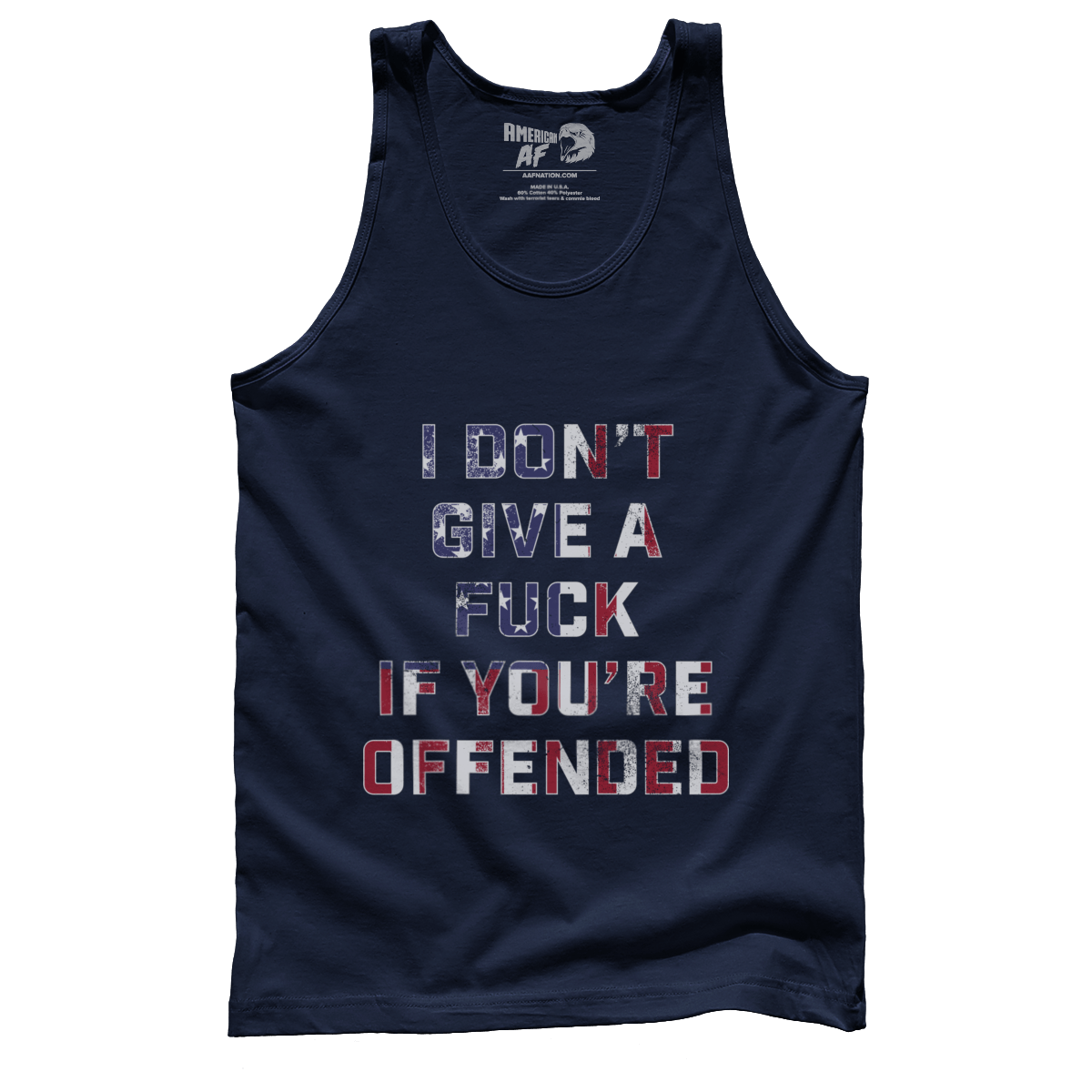 T-shirt Premium Mens Tank / Navy / S F Offended - RAW