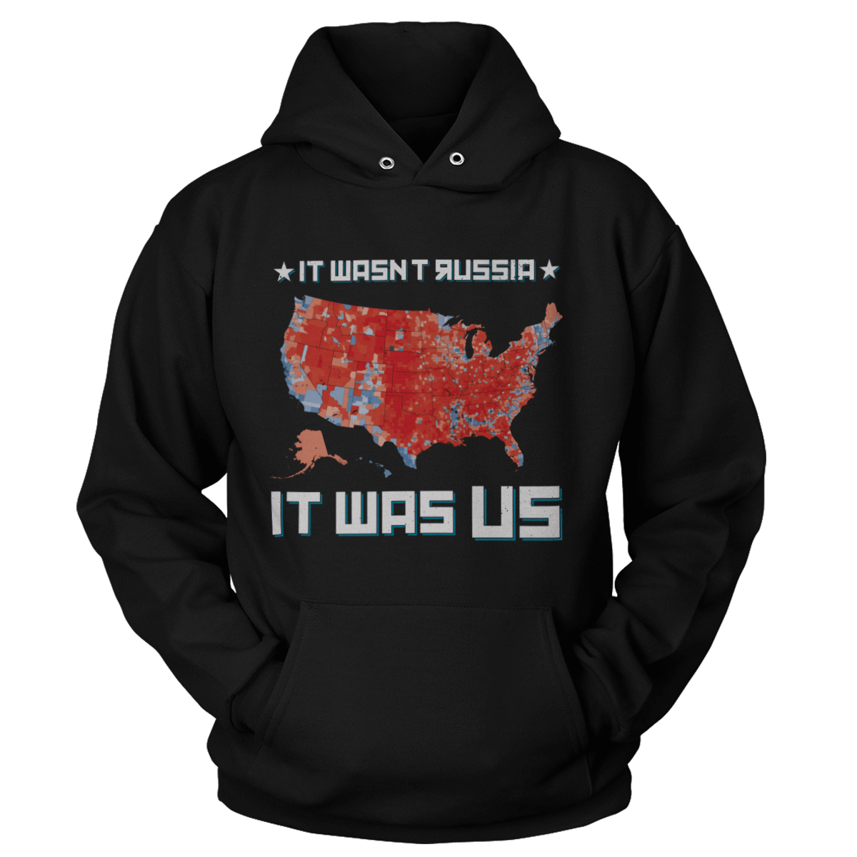 T-shirt Unisex Hoodie / Black / M It was US
