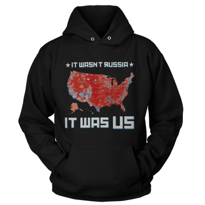 T-shirt Unisex Hoodie / Black / M It was US