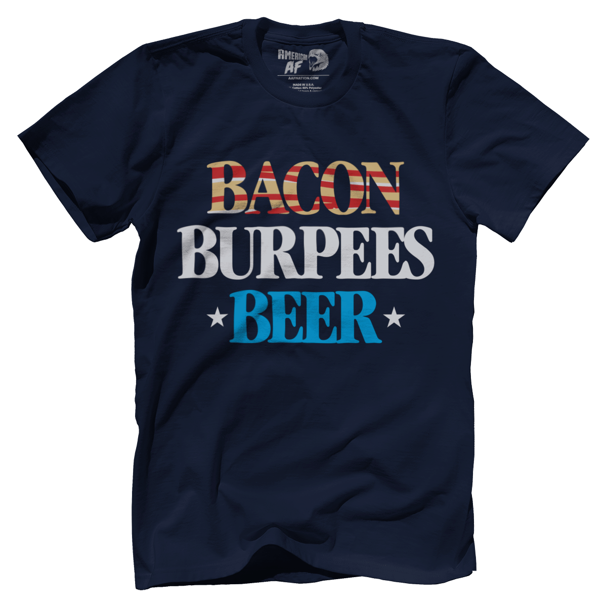 T-shirt Premium Mens Shirt / Navy / S Bacon, Burpees, Beer