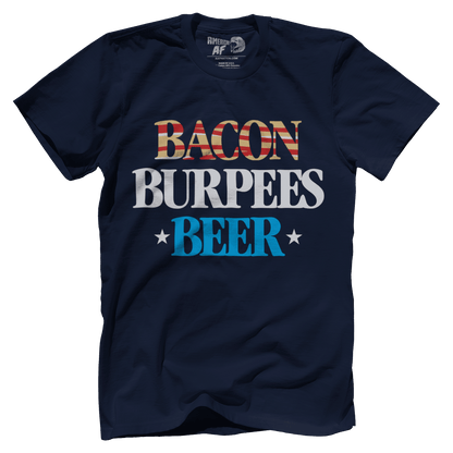T-shirt Premium Mens Shirt / Navy / S Bacon, Burpees, Beer