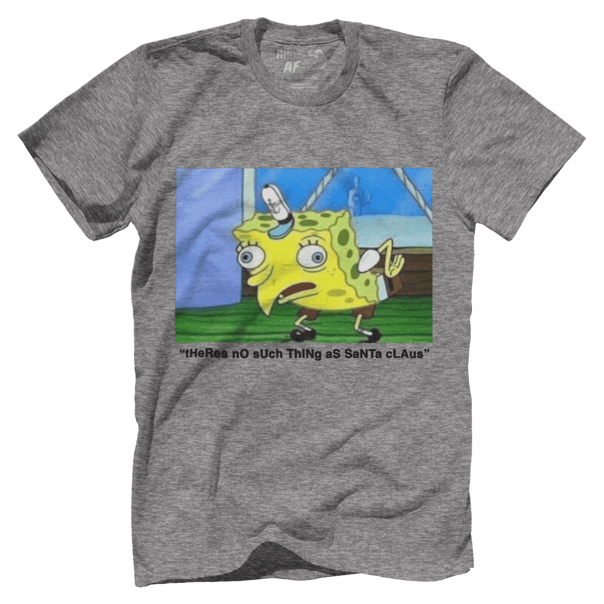 Raglan Premium Mens Shirt / Heather Gray / XS Santa Haters - Meme
