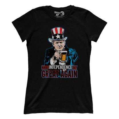 T-shirt Premium Ladies Tee / Black / S Make Independence Day Great Again (Ladies)