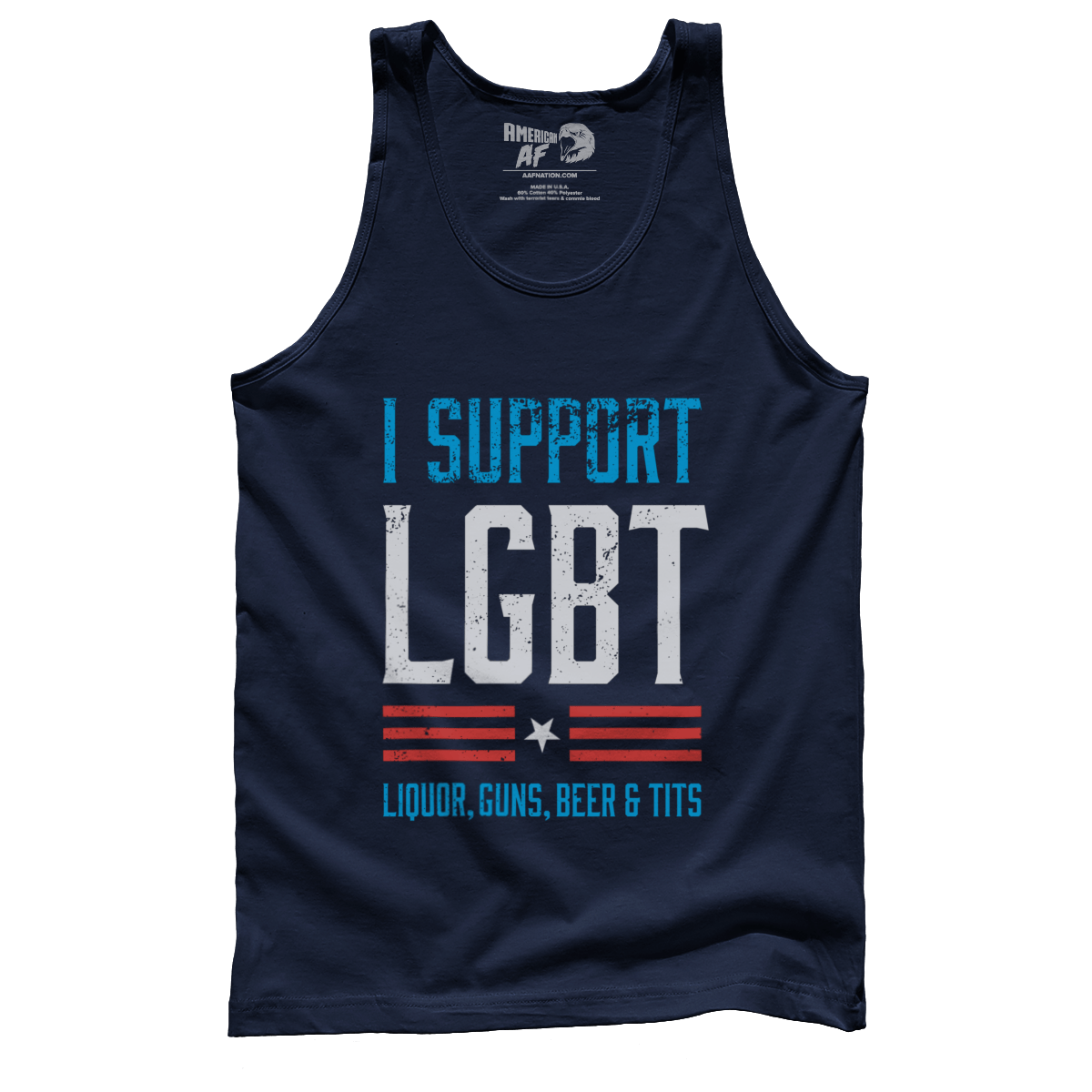 T-shirt Premium Mens Tank / Navy / S LGBT