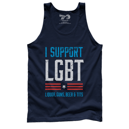 T-shirt Premium Mens Tank / Navy / S LGBT