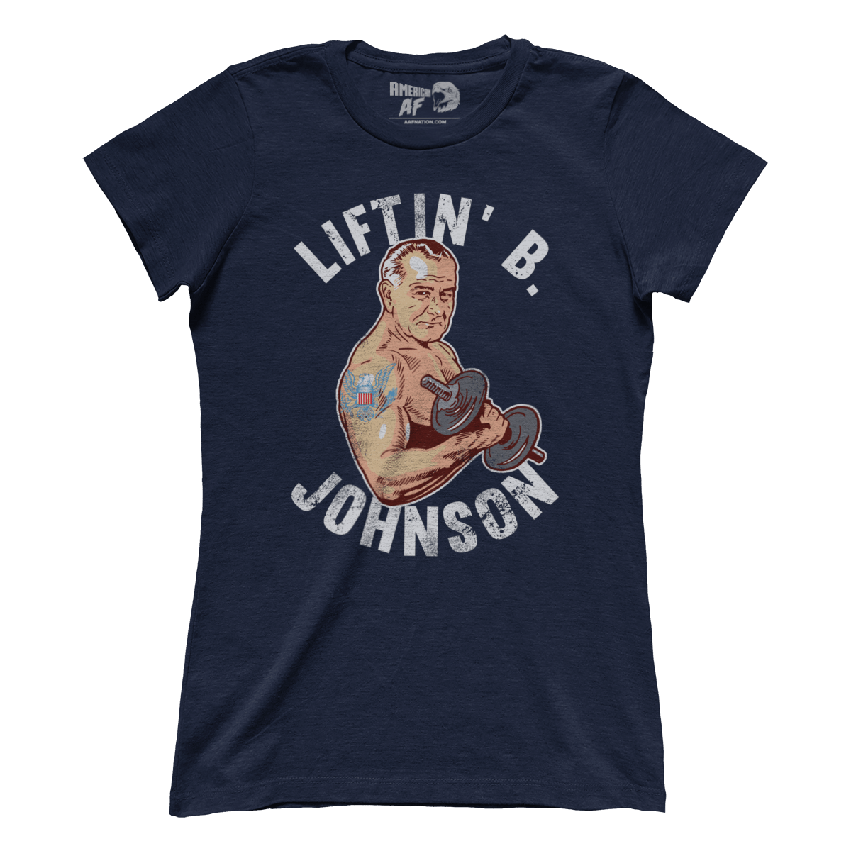 T-shirt Premium Ladies Tee / Navy / S Liftin' B Johnson (Ladies)