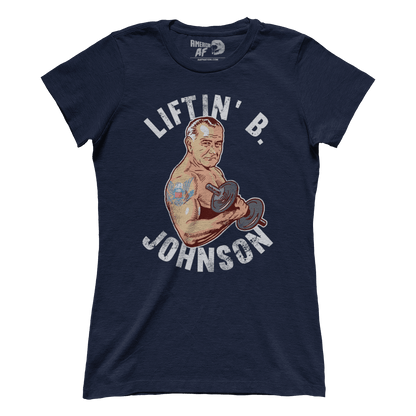 T-shirt Premium Ladies Tee / Navy / S Liftin' B Johnson (Ladies)