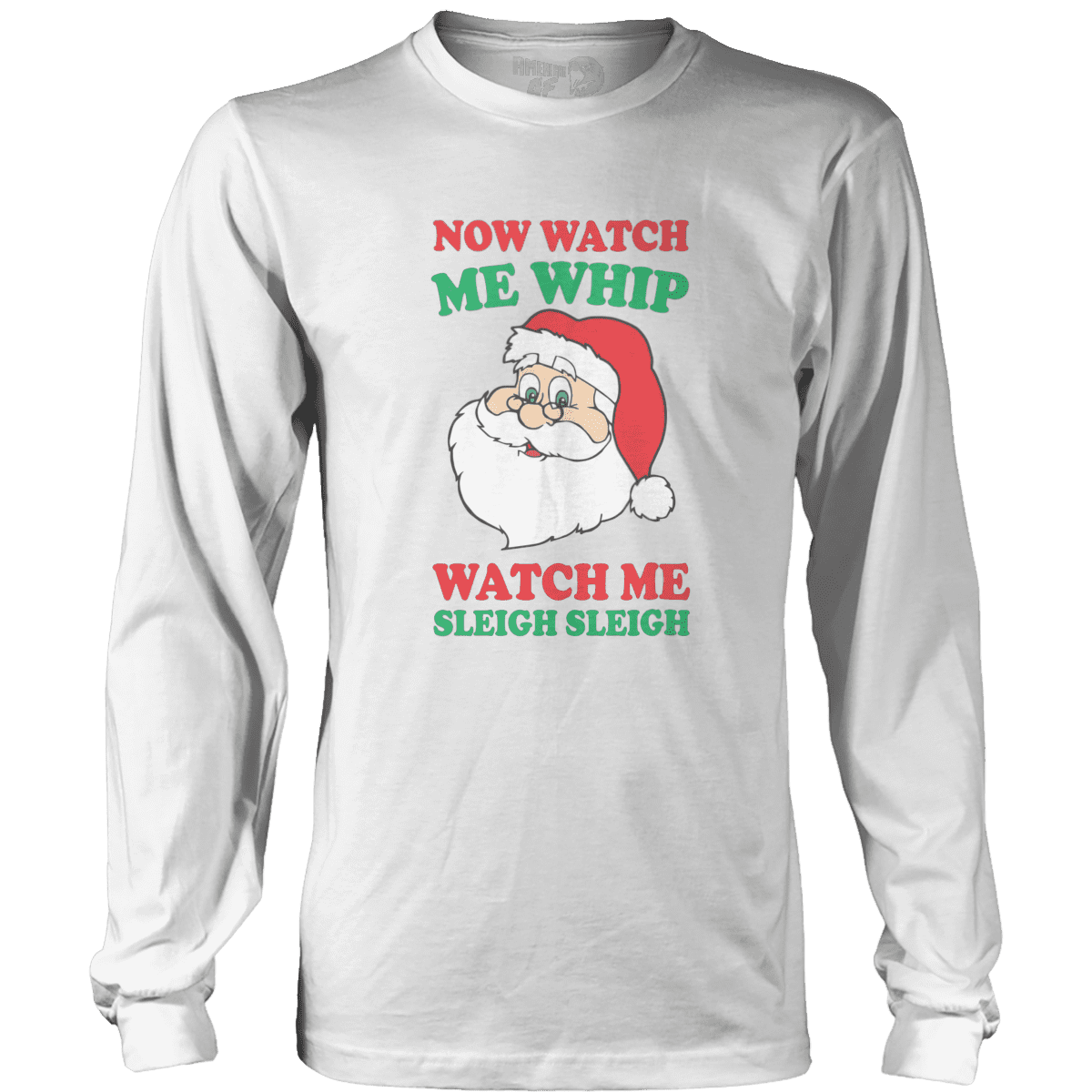Raglan Mens Long Sleeve / White / S Now Watch Me Whip