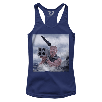 T-shirt Premium Ladies Racerback Tank / Navy / XS Warheads on Foreheads (Ladies)