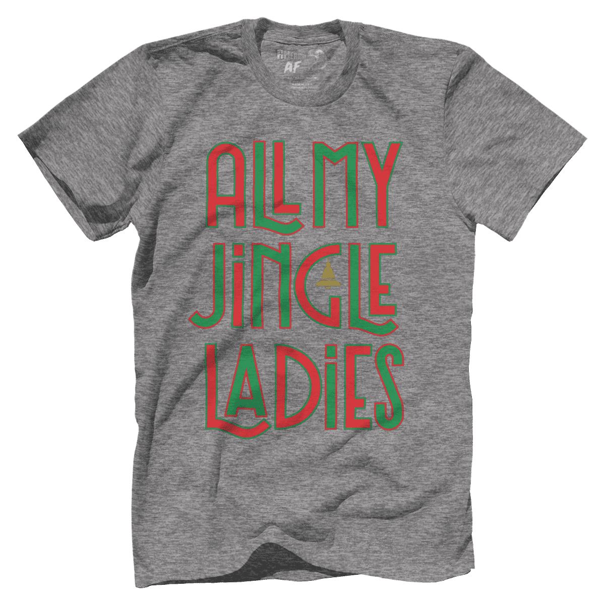 Raglan Premium Mens Shirt / Heather Gray / XS All My Jingle Ladies