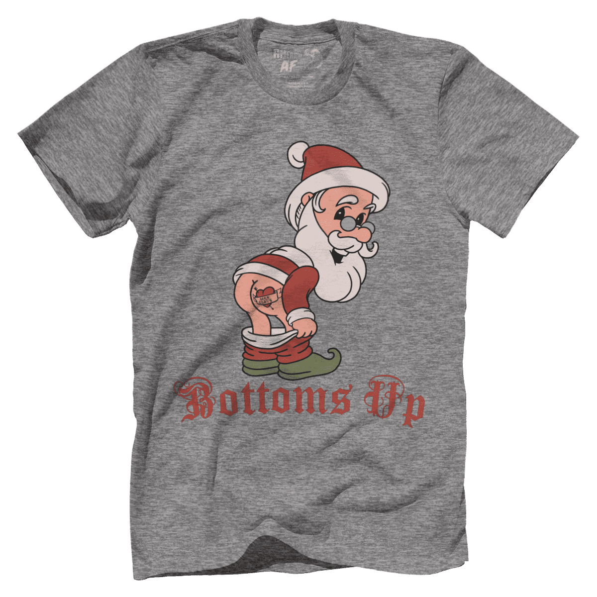 Raglan Premium Mens Shirt / Heather Gray / XS Bottoms Up