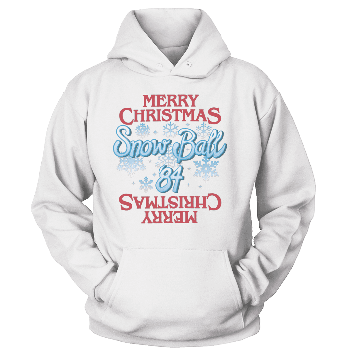 Raglan Unisex Hoodie / White / S Snow Ball '84 V2