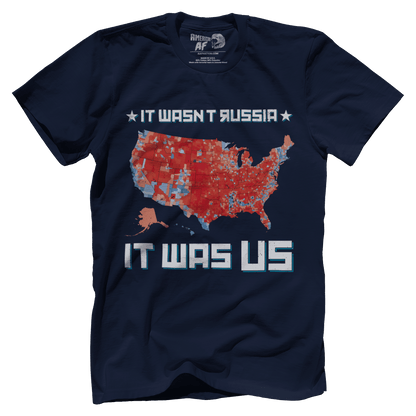T-shirt Premium Mens Shirt / Navy / 5XL It was US