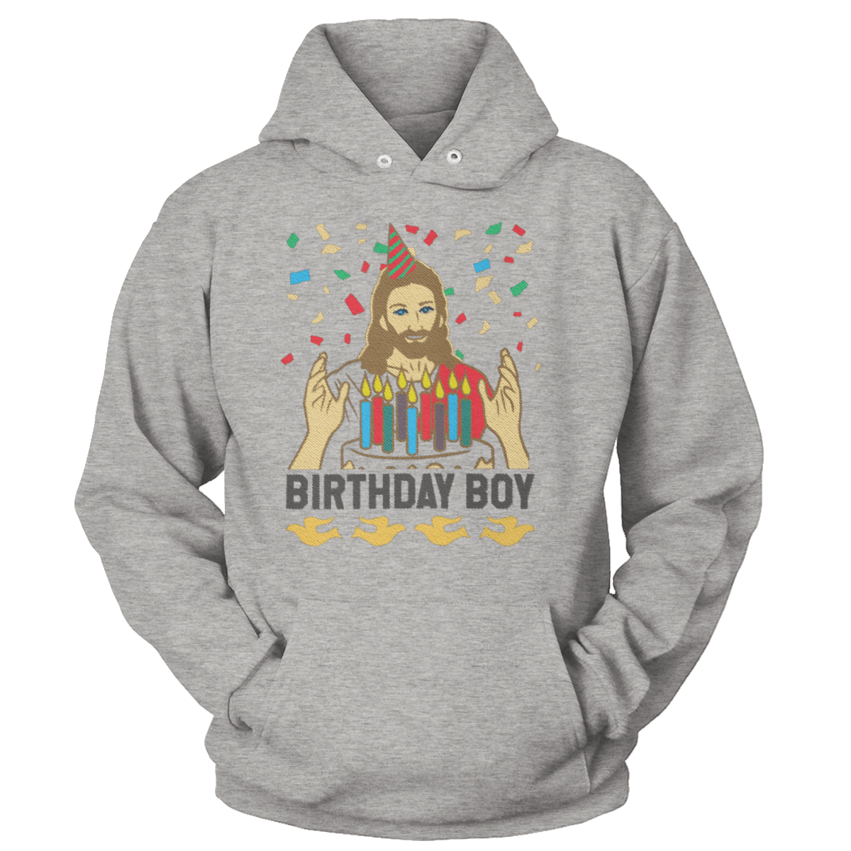 Raglan Unisex Hoodie / Heather Gray / S Birthday Boy (Ladies)