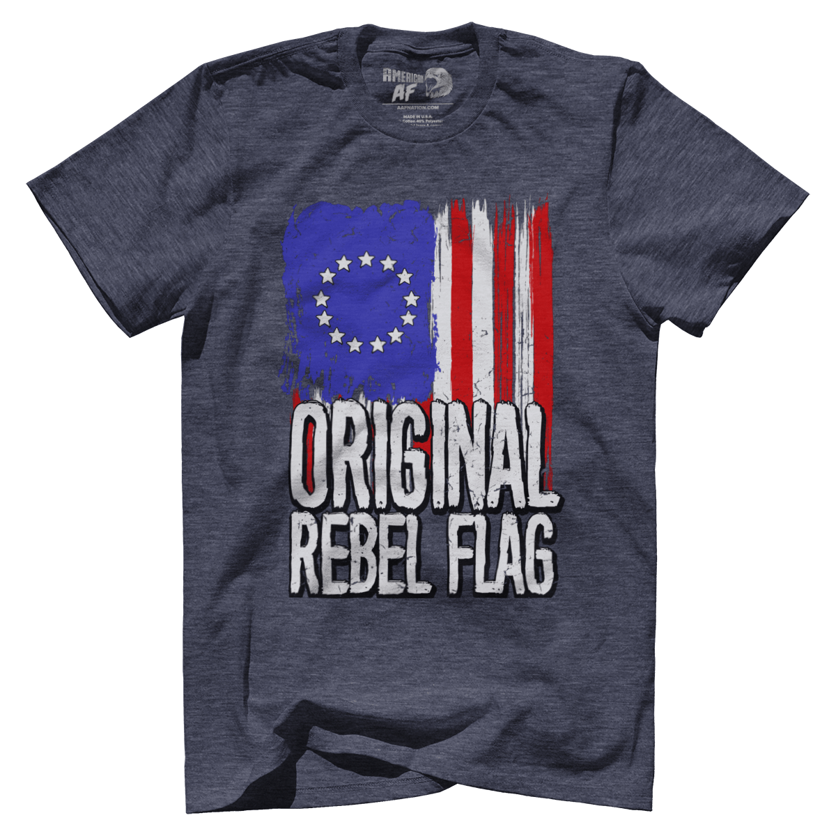 T-shirt Premium Mens Triblend Shirt / Navy / S Original Rebel Flag