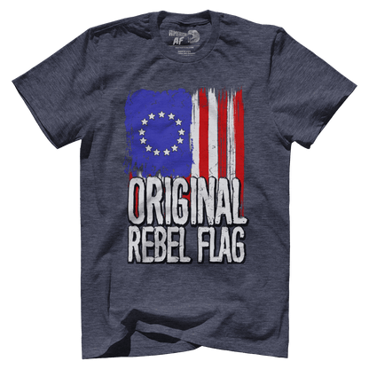 T-shirt Premium Mens Triblend Shirt / Navy / S Original Rebel Flag