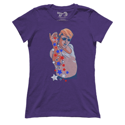 T-shirt Premium Ladies Tee / Dark Purple / S Salt Bae Trump (Ladies)