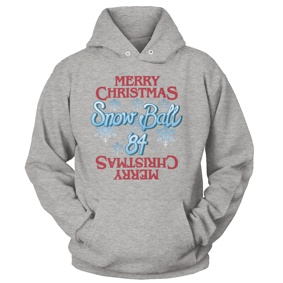 Raglan Unisex Hoodie / Heather Gray / S Snow Ball '84 V2 (Ladies)