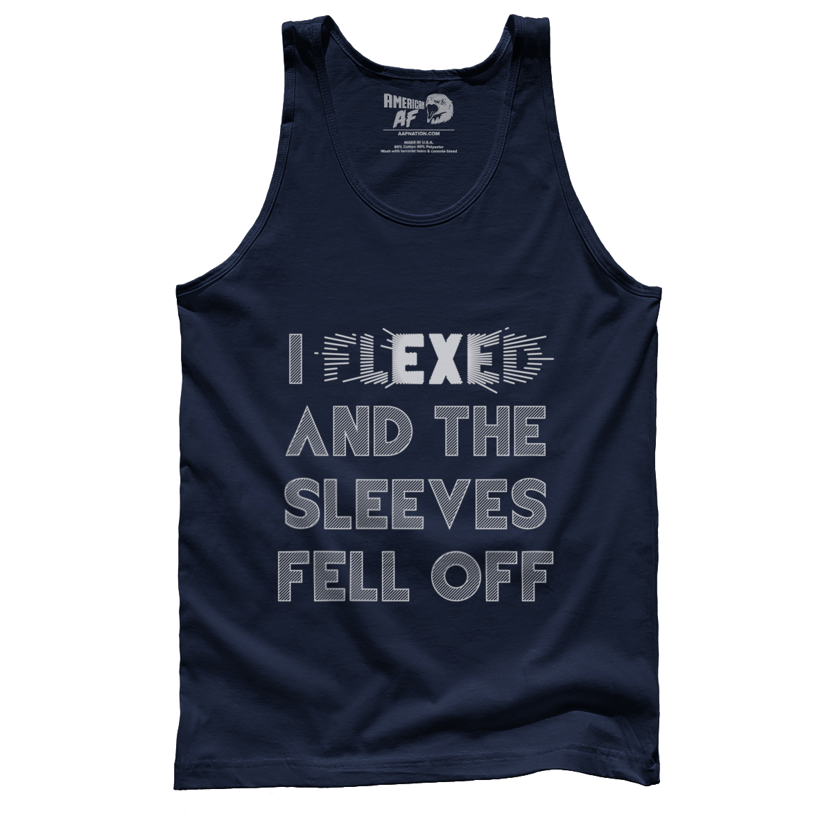 T-shirt Premium Mens Tank / Navy / S I Flexed