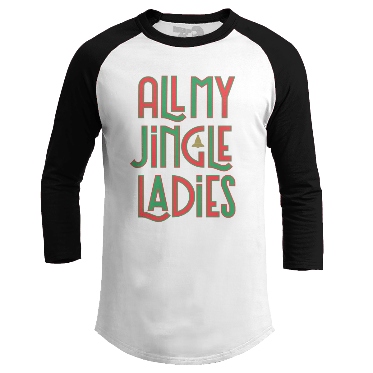 Raglan Raglan / White/Black / S All My Jingle Ladies (Ladies)