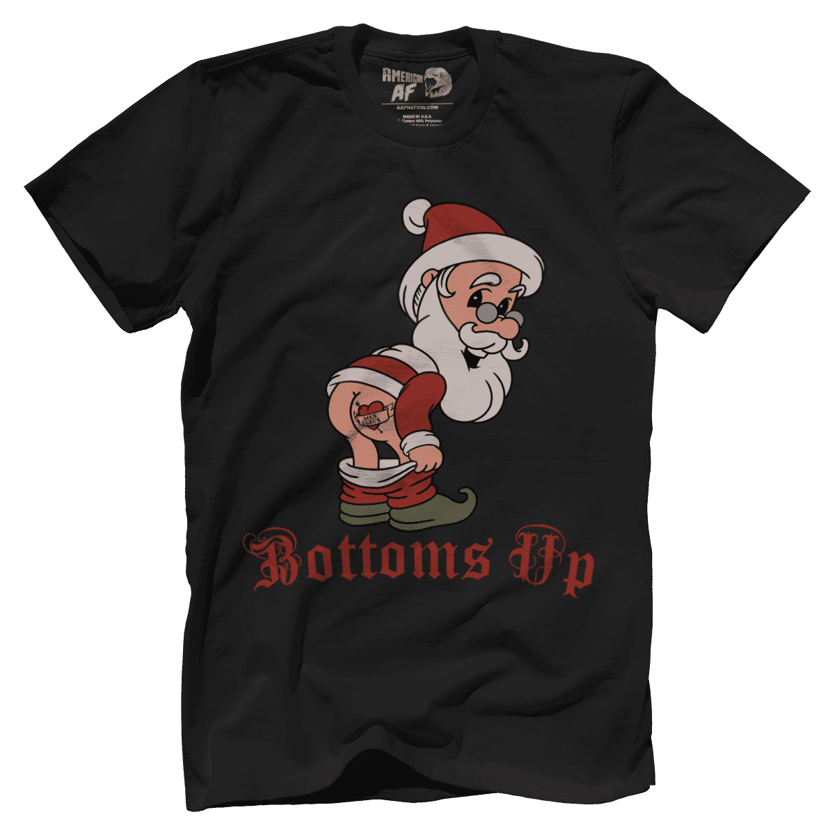 Raglan Premium Mens Shirt / Black / XS Bottoms Up