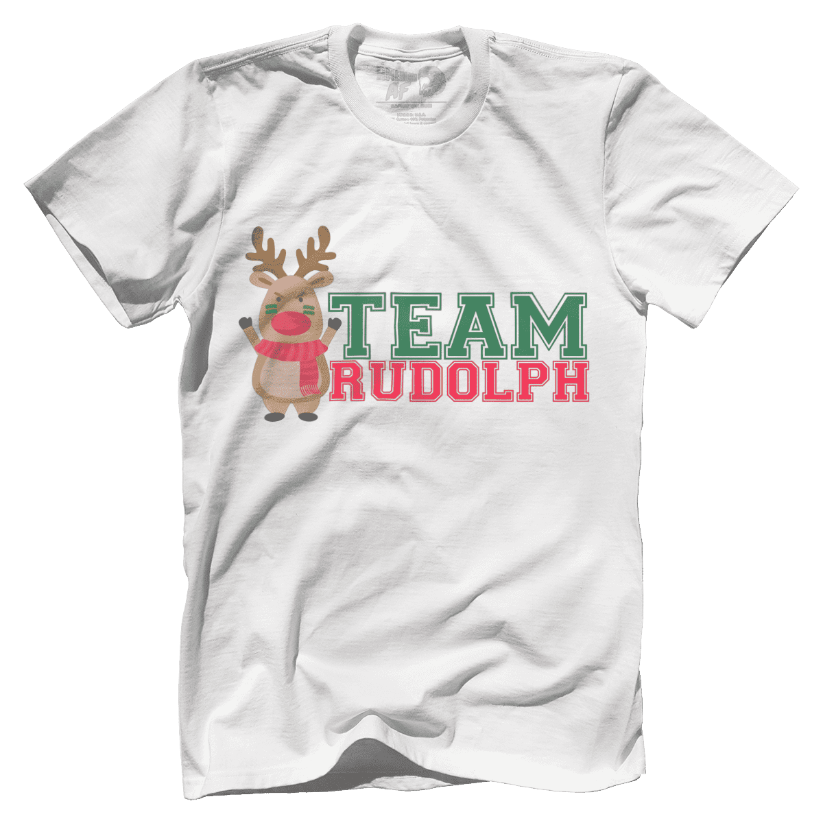 Raglan Premium Mens Shirt / White / XS Team Rudolph