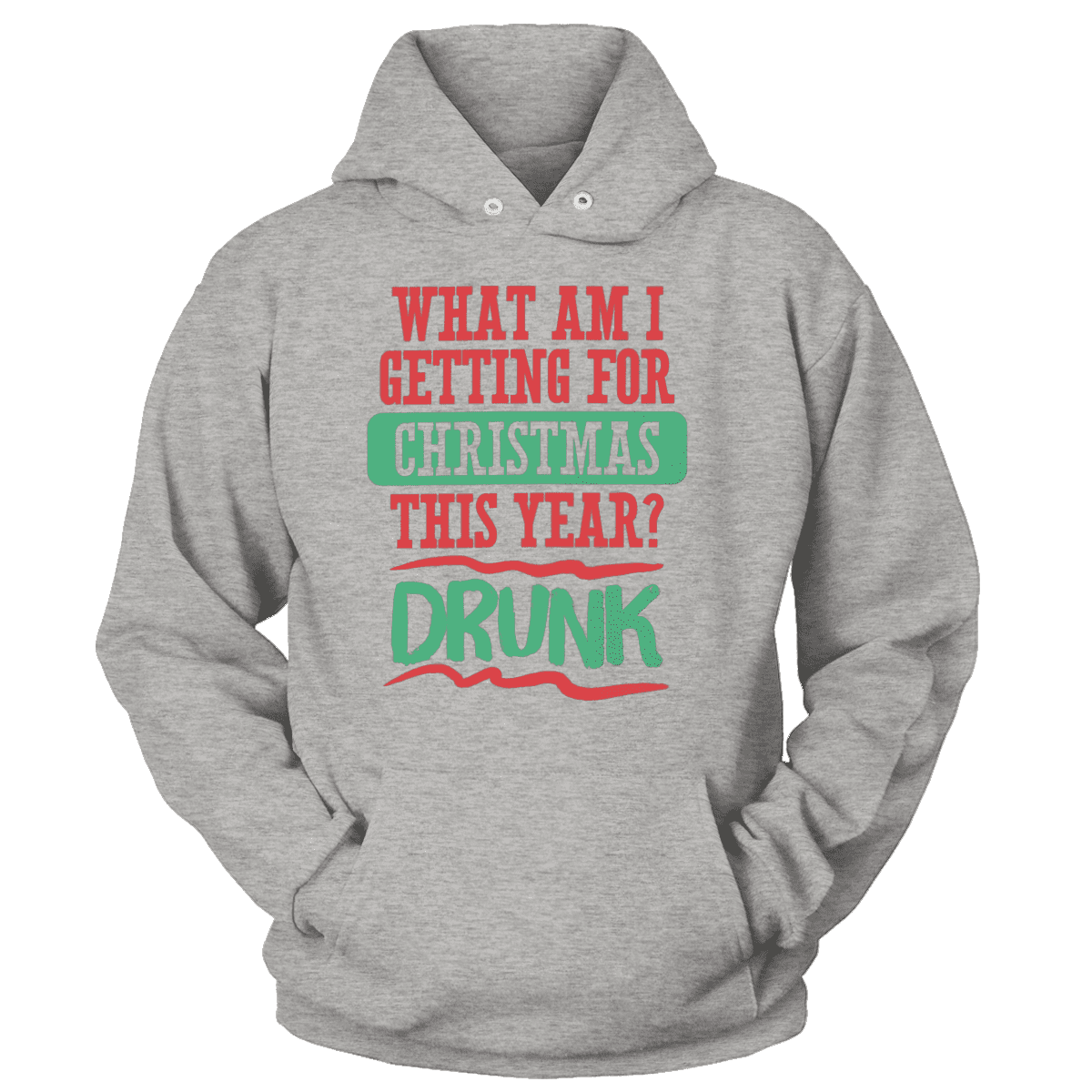 Raglan Unisex Hoodie / Heather Gray / S I'm Getting Drunk