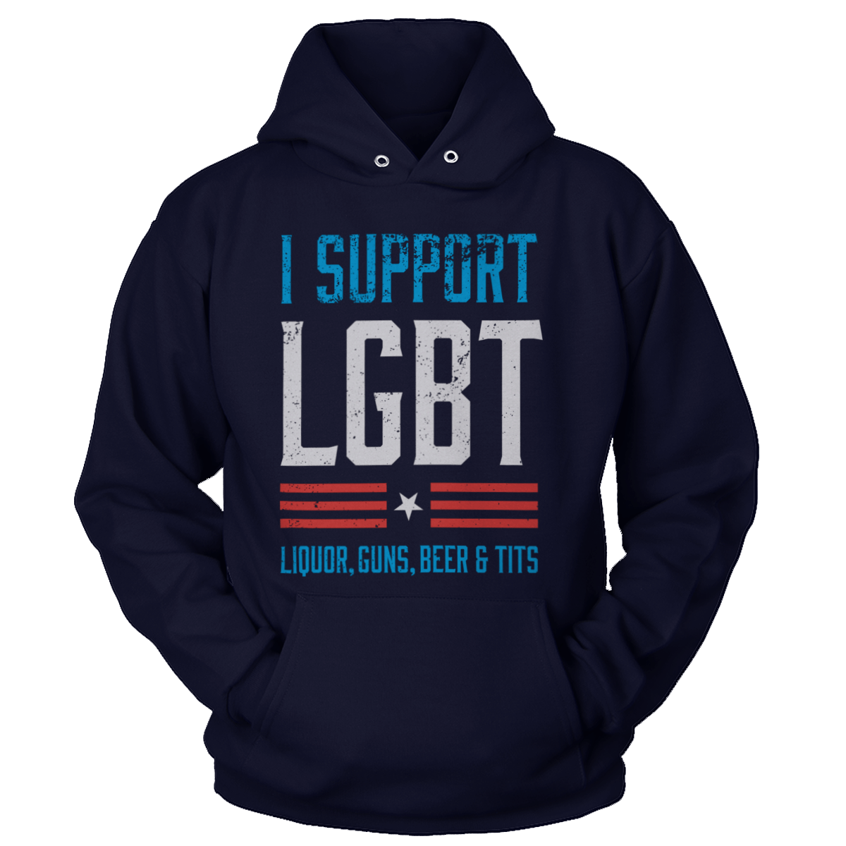 T-shirt Unisex Hoodie / Navy / S LGBT