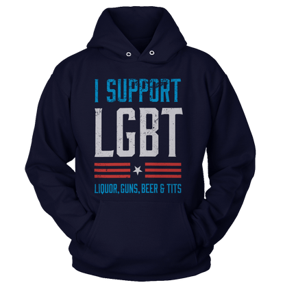 T-shirt Unisex Hoodie / Navy / S LGBT