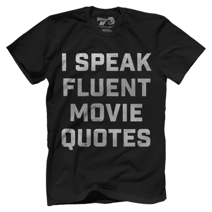 T-shirt Premium Mens Shirt / Black / XS I Speak Fluent Movie Quotes