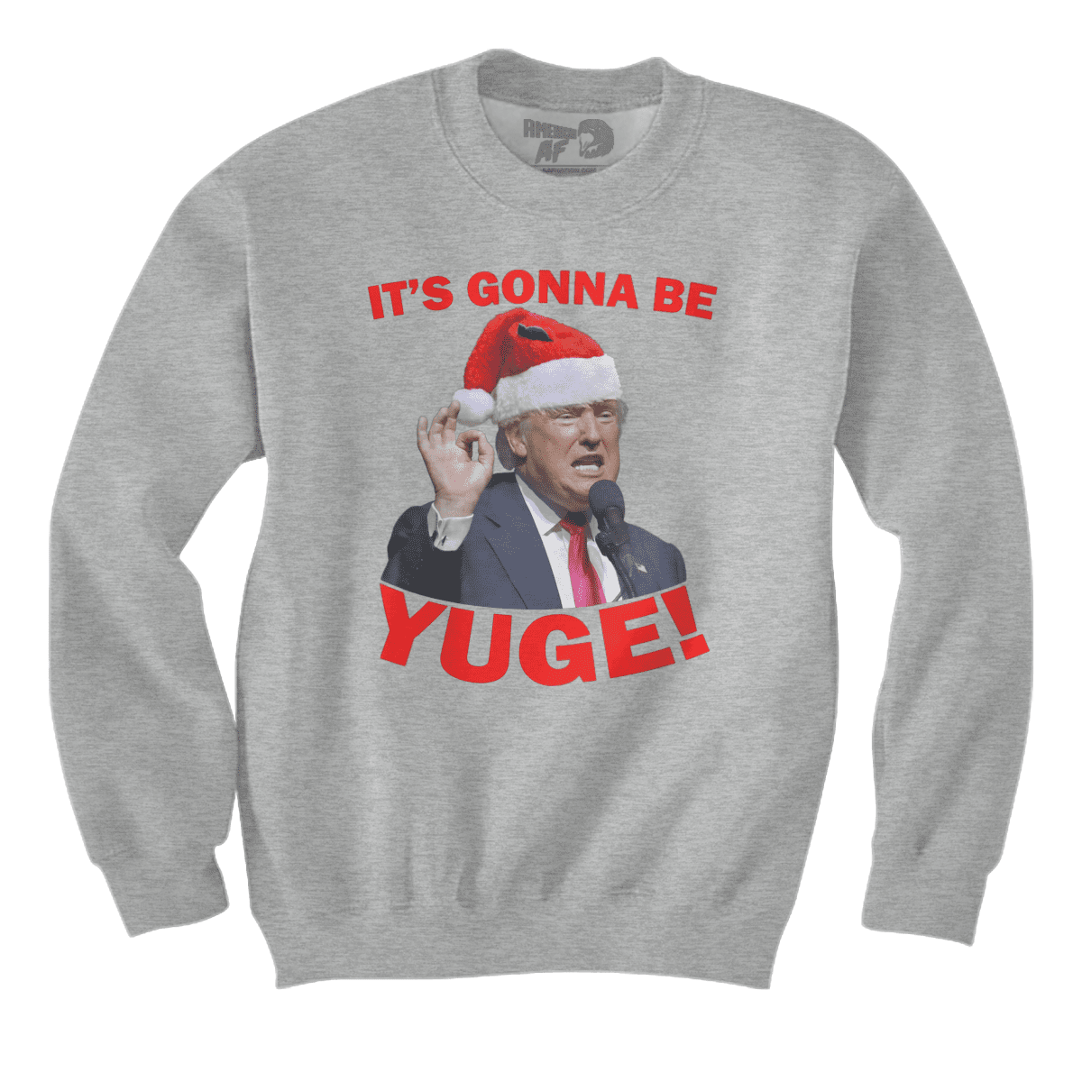Raglan Premium Sweatshirt / Heather Gray / S It's Gonna Be Yuge