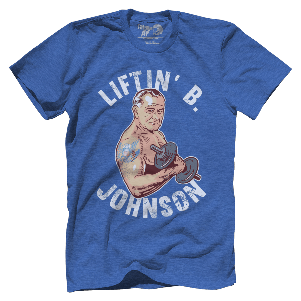 T-shirt Premium Mens Triblend Shirt / Royal Blue / S Liftin' B Johnson