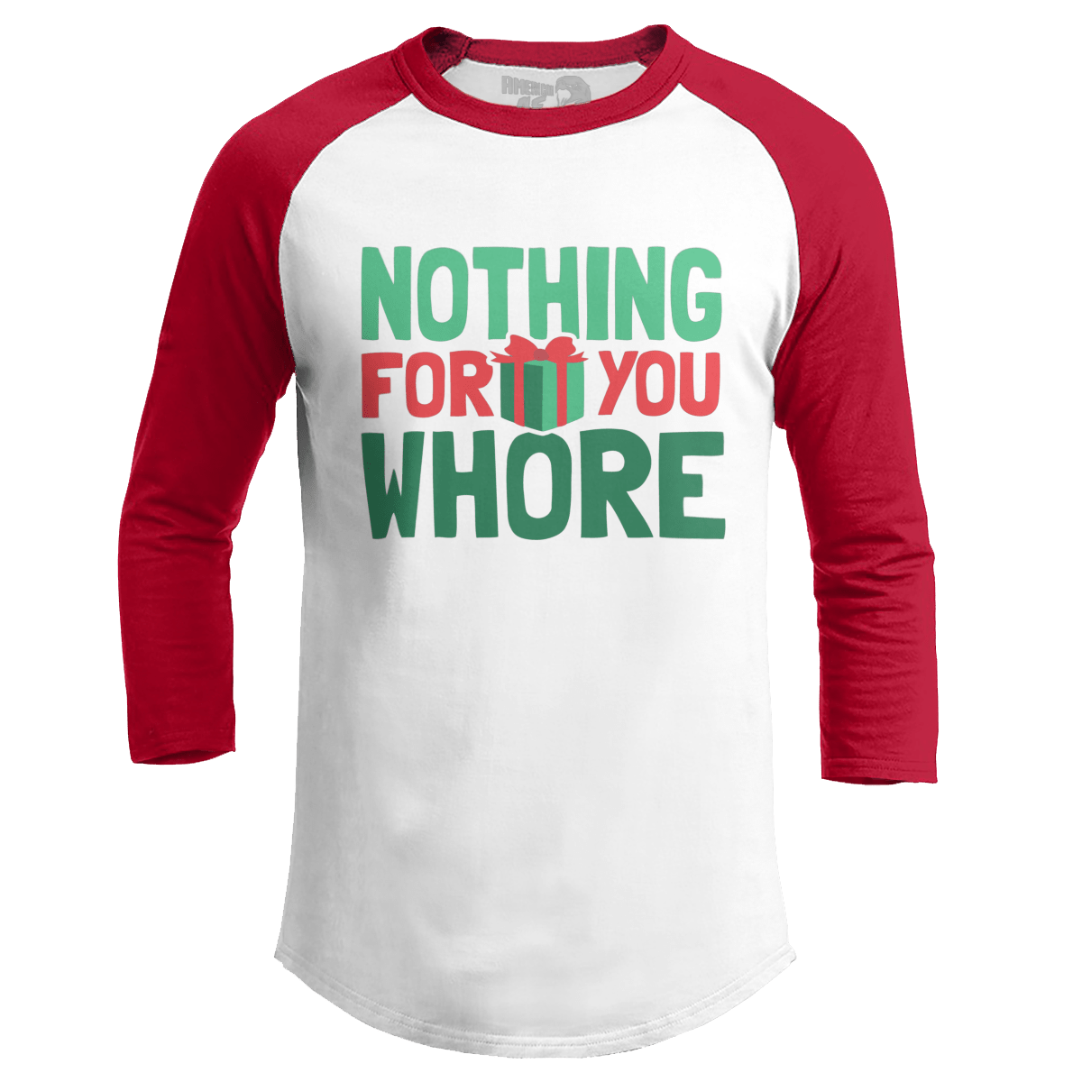 Raglan Raglan / White/Red / S Nothing For You (Ladies)