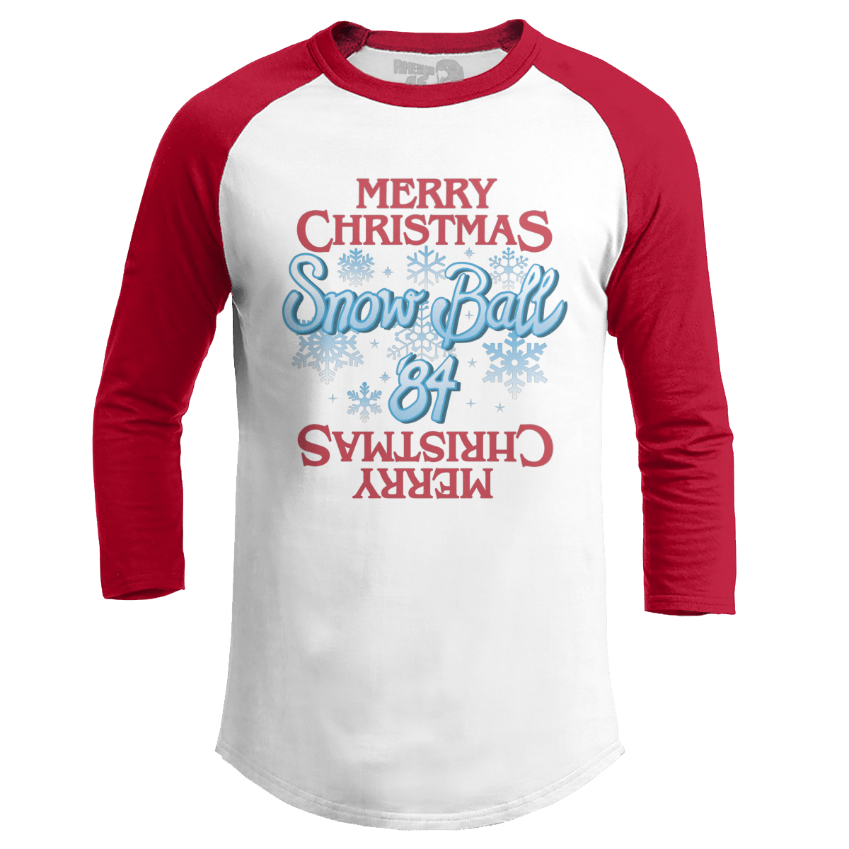 Raglan Raglan / White/Red / S Snow Ball '84 V2 (Ladies)