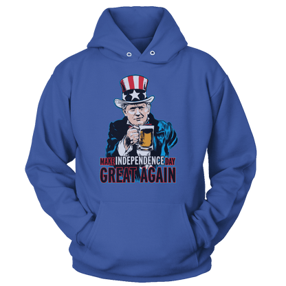 T-shirt Unisex Hoodie / Royal Blue / S Make Independence Day Great Again (Ladies)