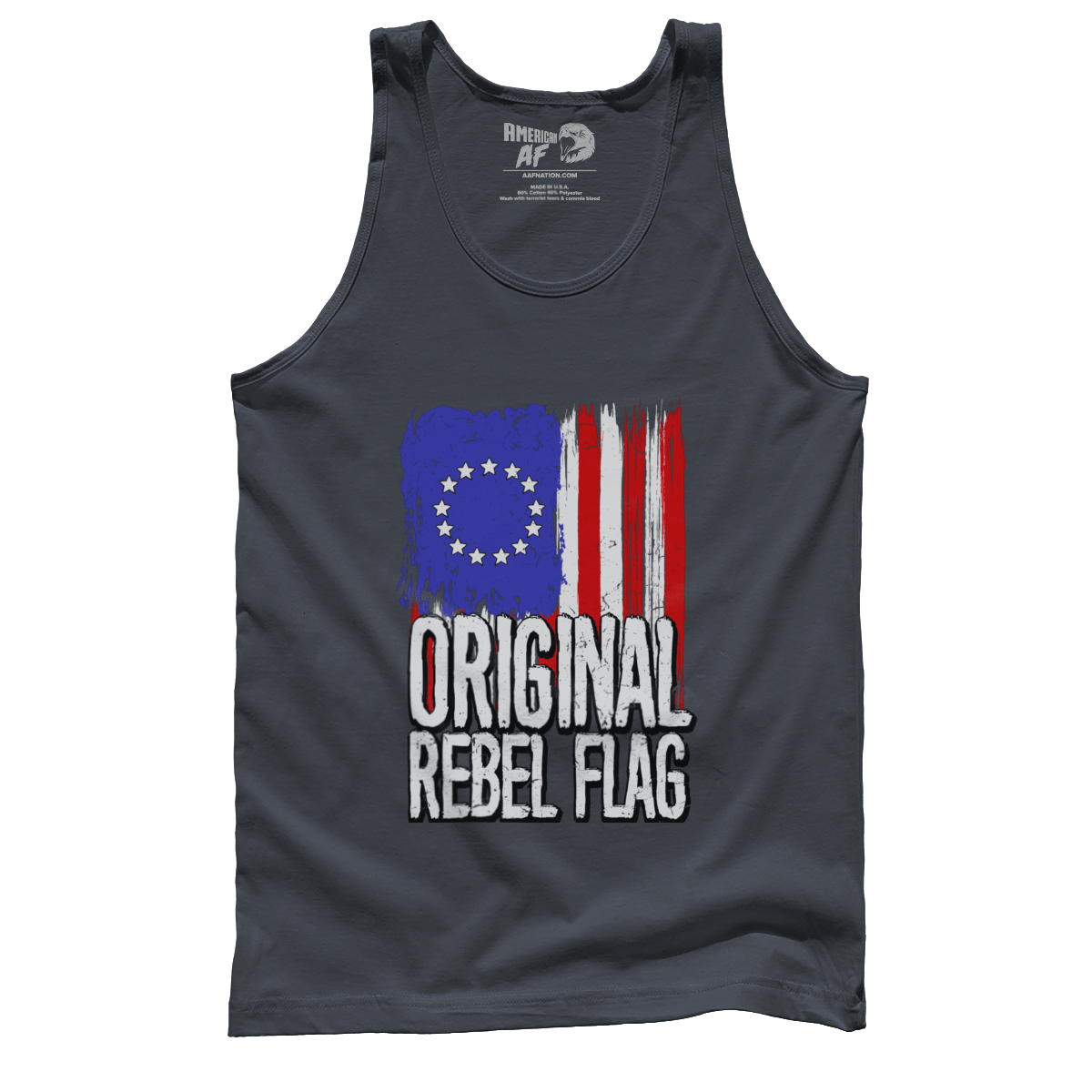 T-shirt Premium Mens Tank / Dark Gray / S Original Rebel Flag