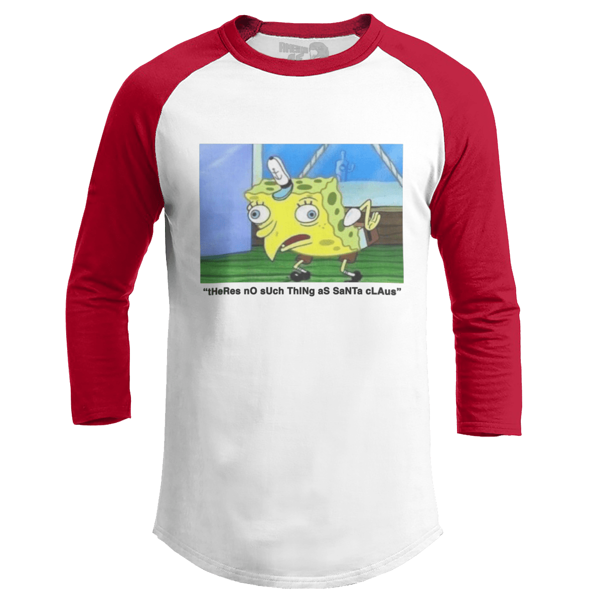Raglan Raglan / White/Red / S Santa Haters - Meme (Ladies)