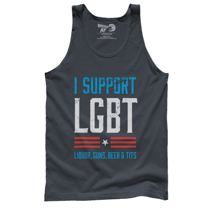 T-shirt Premium Mens Tank / Dark Gray / S LGBT