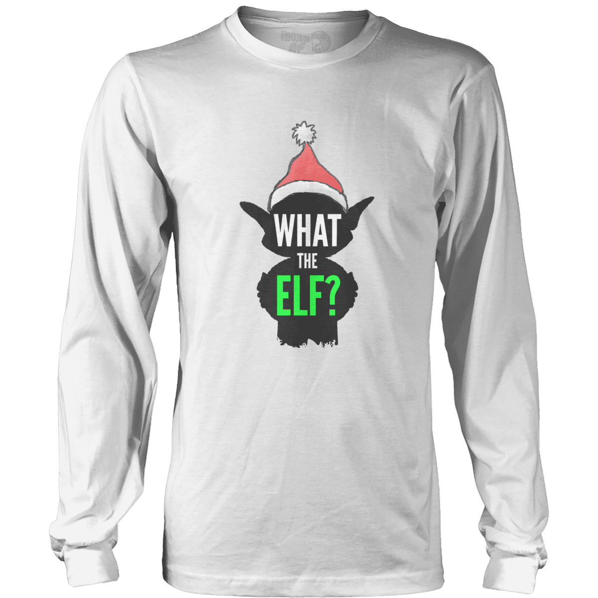 Raglan Mens Long Sleeve / White / S What The Elf