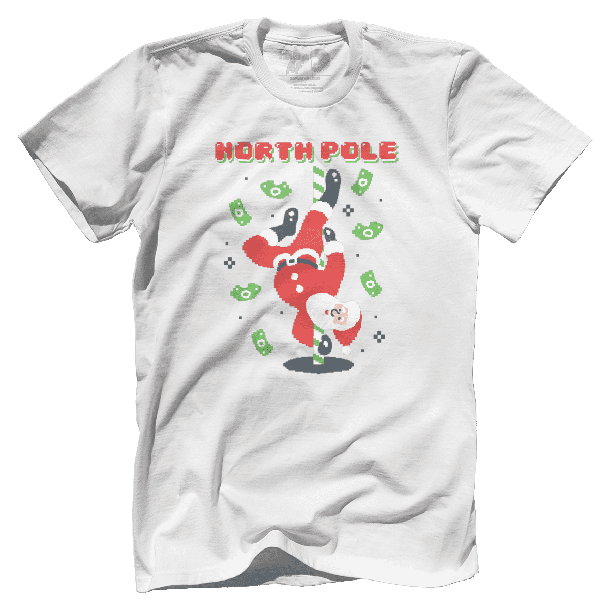 Raglan Premium Mens Shirt / White / XS North Pole