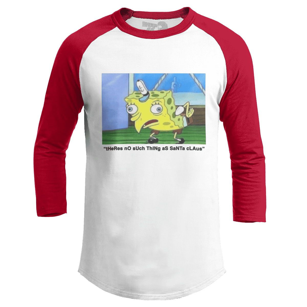 Raglan Raglan / White/Red / S Santa Haters - Meme