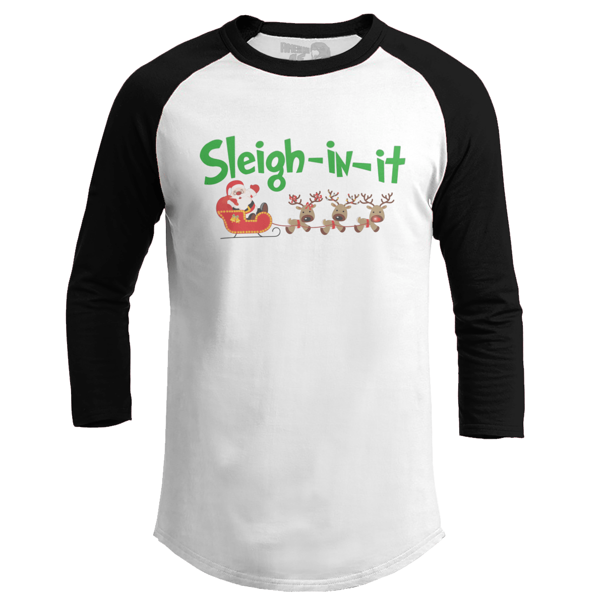 Raglan Raglan / White/Black / S Sleigh In It (Ladies)