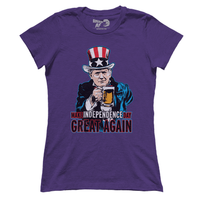 T-shirt Premium Ladies Tee / Dark Purple / S Make Independence Day Great Again (Ladies)
