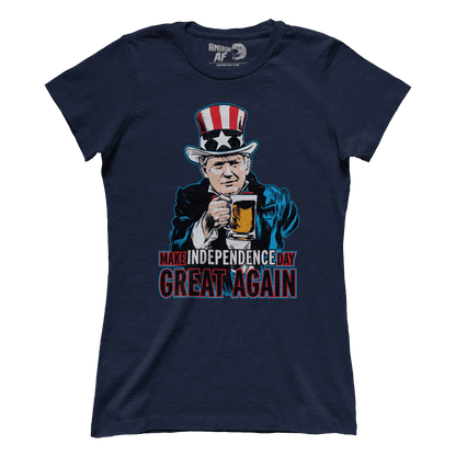 T-shirt Premium Ladies Tee / Navy / S Make Independence Day Great Again (Ladies)