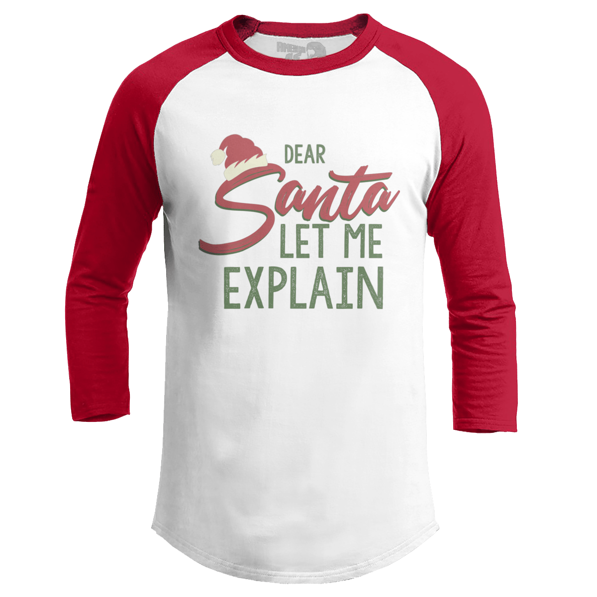 Raglan Raglan / White/Red / S Let Me Explain (Ladies)