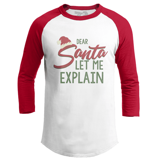 Raglan Raglan / White/Red / S Let Me Explain (Ladies)